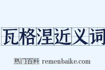 瓦格涅近义词是什么意思的图片